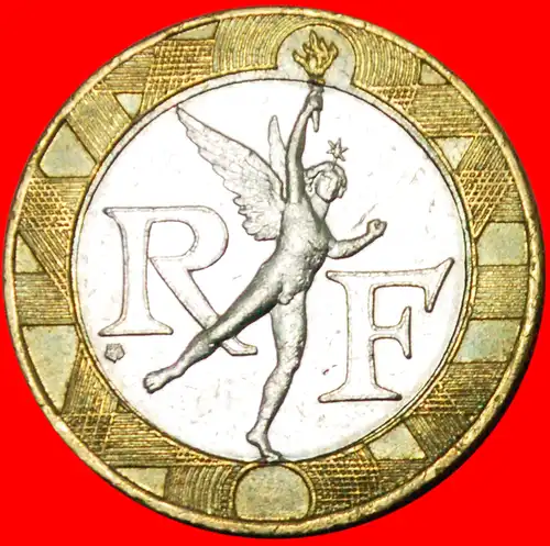 * NACKTER GEIST DER FREIHEIT: FRANKREICH★ 10 FRANC 1990! * NUDE SPIRIT OF FREEDOM: FRANCE ★