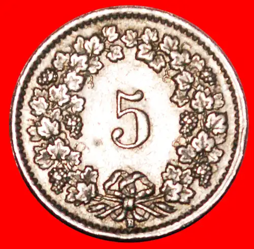 * FREIHEIT (1879-2022): SCHWEIZ ★ 5 RAPPEN 1954B! STEMPEL 1+A! * LIBERTY: SWITZERLAND ★