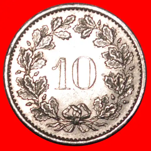 * FREIHEIT (1879-2022): SCHWEIZ ★ 10 RAPPEN 1976! STEMPEL 1+B! * LIBERTY: SWITZERLAND ★