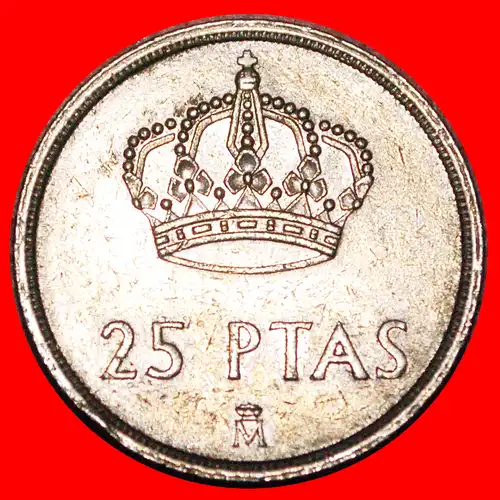 * KRONE (1982-1984): SPANIEN ★ 25 PESETAS 1983! JUAN CARLOS I. (1975-2014) * CROWN: SPAIN ★