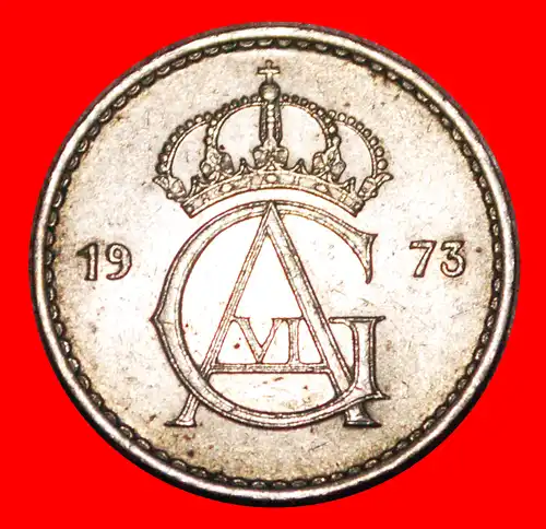 * MONOGRAMM (1962-1973): SCHWEDEN ★ 50 OERE 1973U! GUSTAV VI. ADOLF (1950-1973)  * MONOGRAM): SWEDEN ★