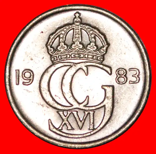 * KRONE: SCHWEDEN ★ 50 ORE 1983 uSTG STEMPELGLANZ! * CROWN: SWEDEN ★