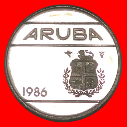 * NIEDERLANDE (1986-2020): ARUBA ★ 10 CENTS 1986 STG STEMPELGLANZ!     * NETHERLANDS: ARUBA ★