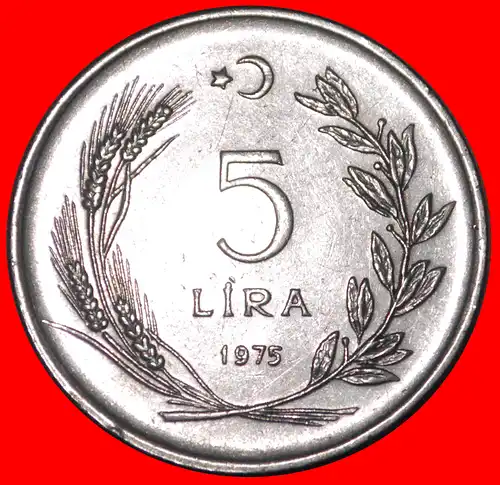 * ATATÜRK (1923-1938): TÜRKEI ★ 5 LIRA 1975 VZGL STEMPELGLANZ! * ATATURK: TURKEY ★