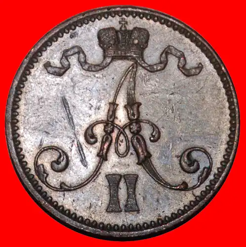 * VERÖFFENTLICHT: FINNLAND (russland, künftig die UdSSR) ★ 5 PFENNIG 1866 uSTG! TYPE 1865-1875! * PUBLISHED: FINLAND (russia, the USSR in future) ★