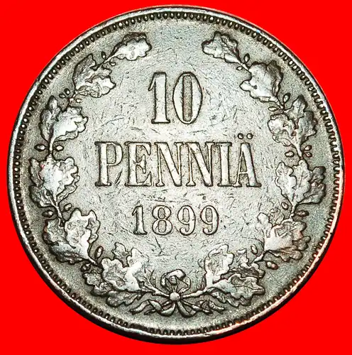 * MONOGRAM (1895-1917): FINNLAND (russland, künftig die UdSSR) ★ 10 PFENNIG 1899!  * FINLAND (russia, the USSR in future) ★ 