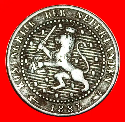 * 2 VERKAUFT ~ WUCHERND LÖWE (1877-1900): NIEDERLANDE ★ 1 CENT 1883! WILHELM III. (1849-1890)   * 2 SOLD ~ RAMPANT LION: NETHERLANDS ★ 