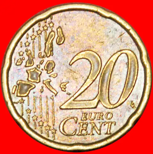 * SPANISCHE BLUMEE: ÖSTERREICH ★ 20 EURO CENT 2003 NORDISCHES GOLD! * SPANISH ROSE: AUSTRIA ★ NORDIC GOLD!