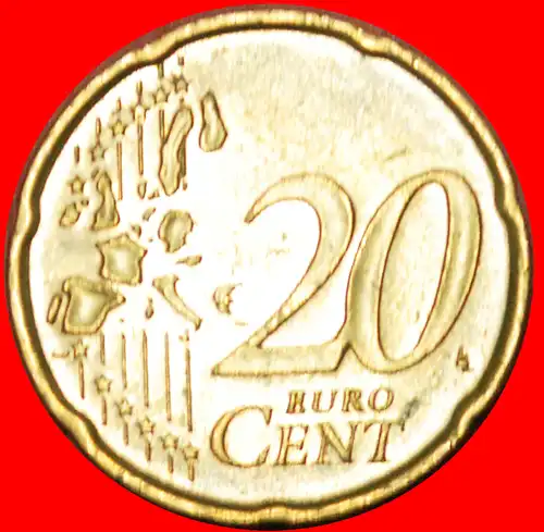 * SPANISCHE BLUMEE: DEUTSCHLAND ★ 20 EURO CENT 2003F NORDISCHES GOLD! * SPANISH ROSE: GERMANY ★  NORDIC GOLD ~ SOWER ERROR!