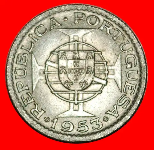 * PORTUGAL (1953-1967): KAP VERDE ★ 2.50 ESCUDO 1953 SCHIFF RARITÄT! STG STEMPELGLANZ! * PORTUGAL (1953-1967): CAPE VERDE ★ 2.50 ESCUDOS 1953 RARE SHIP! UNC MINT LUSTRE!