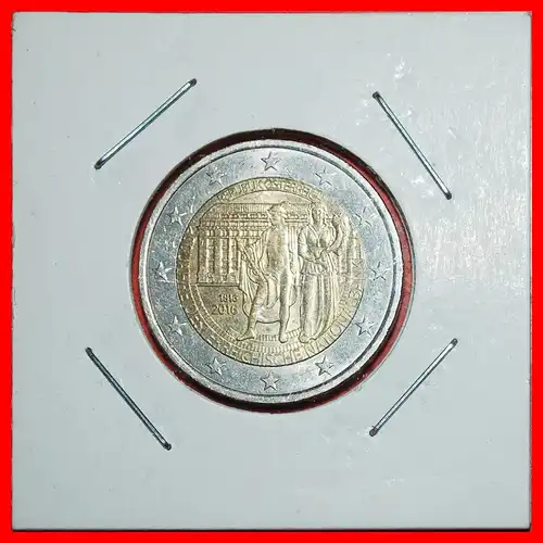 * NACKTER GOTT: ÖSTERREICH ★ 2 EURO 1816-2016! IN PACKUNG * NUDE GOD: AUSTRIA ★ IN HOLDER