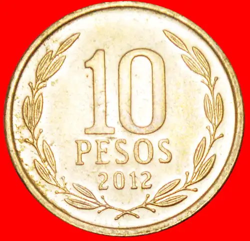 * PORTRÄT O'Higgins (1778-1842): CHILE ★ 10 PESO 2012! 