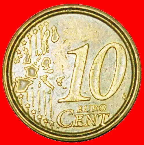 * FEHLER RARITÄT: ITALIEN ★ 10 EURO CENT 2002R! * ERROR RARE: ITALY ★