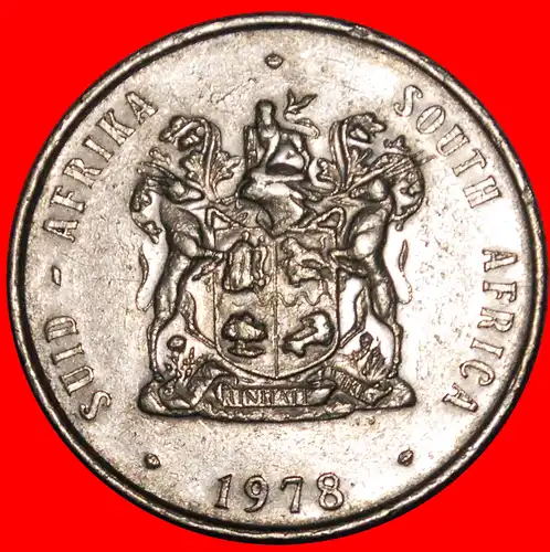 * SPRINGBOCK (1977-1989): SÜDAFRIKA ★ 1 RAND 1978 STEMPEL A!  * SOUTH AFRICA ★1 RAND 1978 DIE A! 