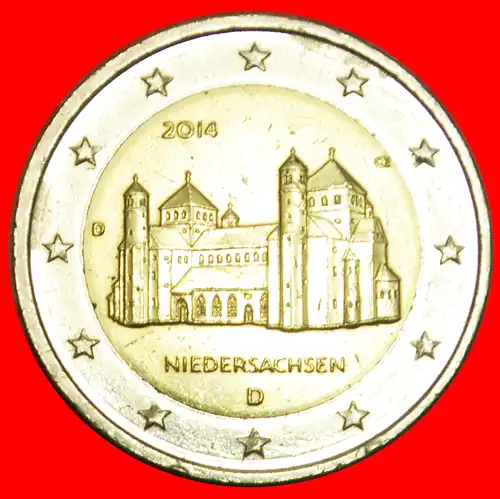 * NIEDERSACHSEN: DEUTSCHLAND ★ 2 EURO 2014D!  *  GERMANY ★