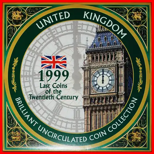 * FEHLER JAHRTAUSEND: GROSSBRITANNIEN ★ BRILLIANT UNCIRCULATED KURSMÜNZENSATZ 1999! VERÖFFENTLICHT WERDEN! * ERROR MILLENNIUM: GREAT BRITAIN ★TO BE PUBLISHED!