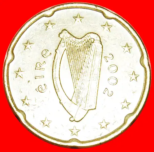 * NORDISCHES GOLD (2002-2006): IRLAND ★ 20 EURO CENT 2002! * NORDIC GOLD: IRELAND ★