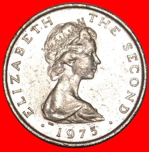 * GROSSBRITANNIEN (1971-1975): INSEL MAN ★ 5 NEU PENCE 1975 SCHLOSS! ELISABETH II. (1953-2022) * GREAT BRITAIN: ISLE OF MAN ★