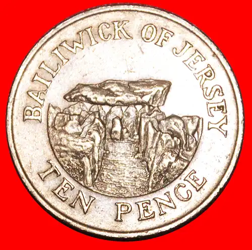 * GROSSBRITANNIEN (1983-1990): JERSEY ★ 10 PENCE 1987 ASTRONOMIE! ELISABETH II. (1953-2022) * GREAT BRITAIN: JERSEY ★ASTRONOMY!