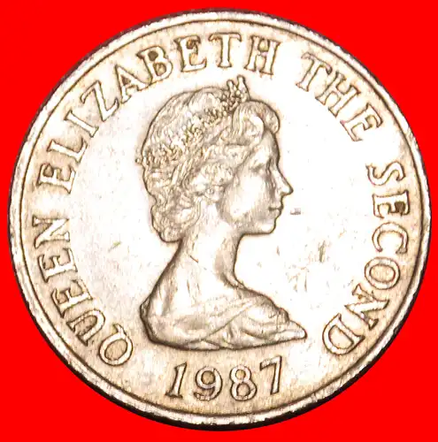 * GROSSBRITANNIEN (1983-1990): JERSEY ★ 10 PENCE 1987 ASTRONOMIE! ELISABETH II. (1953-2022) * GREAT BRITAIN: JERSEY ★ASTRONOMY!