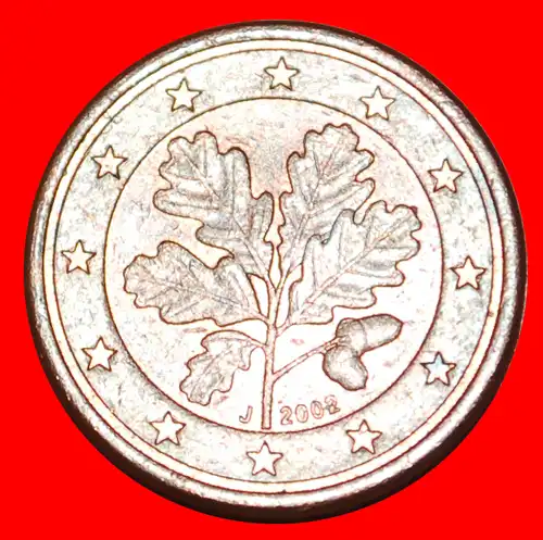 * EICHE (2002-2022): DEUTSCHLAND ★ 1 EURO CENT 2002J! * OAK: GERMANY ★