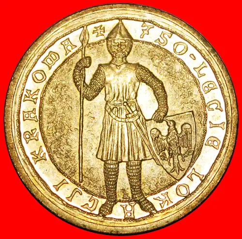 * RITTER UND ADLER: POLEN ★ 2 ZLOTY 1257 2007 NORDISCHES GOLD STG STEMPELGLANZ!  * KNIGHT AND EAGLE: POLAND ★ NORDIC GOLD UNC MINT LUSTRE! 