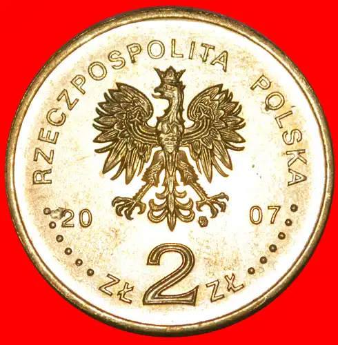 * RITTER UND ADLER: POLEN ★ 2 ZLOTY 1257 2007 NORDISCHES GOLD STG STEMPELGLANZ!  * KNIGHT AND EAGLE: POLAND ★ NORDIC GOLD UNC MINT LUSTRE! 