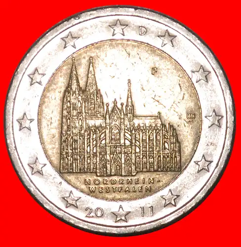 * NORDRHEIN-WESTFALEN: DEUTSCHLAND ★ 2 EURO 2011F!   * NORTH RHINE-WESTPHALIA:  GERMANY ★