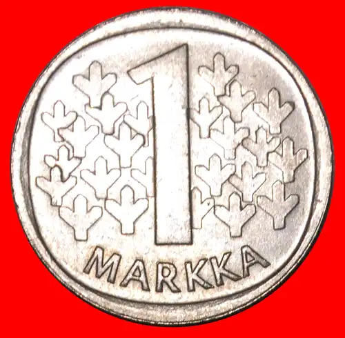 * LÖWE (1969-1993): FINNLAND ★ 1 MARK 1991M STG STEMPELGLANZ!   * LION: FINLAND ★  UNCOMMON!