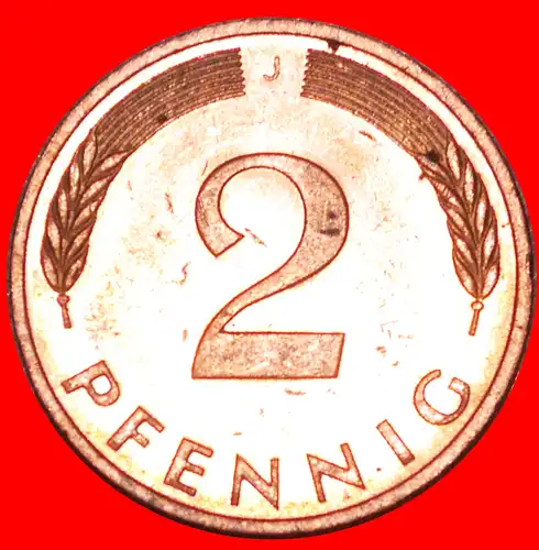 * ROGGEHREN (1967-2001): DEUTSCHLAND ★ 2 PFENNIG 1992J! STG STEMPELGLANZ! VERÖFFENTLICHT WERDEN! * RYE EARS (1967-2001): GERMANY ★ 2 PFENNIGS 1992J! MINT LUSTRE! TO BE PUBLISHED!