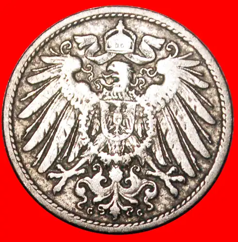 * ADLER (1890-1916): DEUTSCHLAND ★ 10 PFENNIG 1898G UNGEWÖHNLICH! WILHELM II. (1888-1918)! * EAGLE: GERMANY ★ 10 PFENNIGS 1898G UNCOMMON!