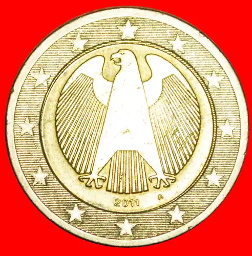 * NICHT-PHALLISCHE TYP (2008-2022): DEUTSCHLAND ★ 2 EURO 2011A!  * NON-PHALLIC TYPE : GERMANY ★ 