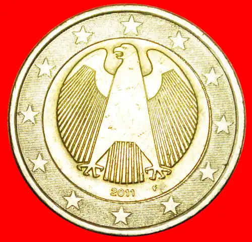 * NICHT-PHALLISCHE TYP (2008-2022): DEUTSCHLAND ★ 2 EURO 2011F!  * NON-PHALLIC TYPE : GERMANY ★ 