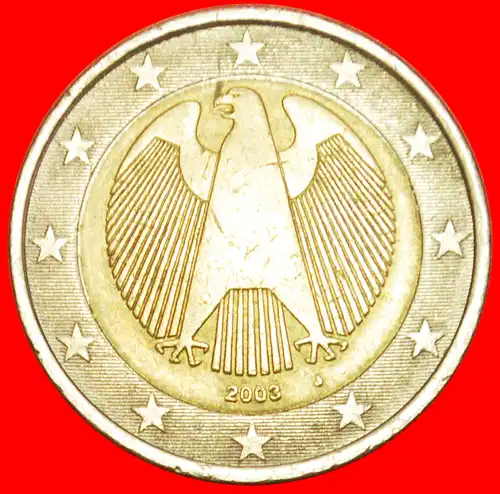 * PHALLISCHE TYP (2002-2006): DEUTSCHLAND ★ 2 EURO 2003J!   * PHALLIC TYPE : GERMANY ★ 