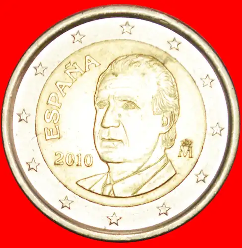 * NICHT-PHALLISCHE TYP (2010-2014): SPANIEN ★ 2 EURO 2010! JUAN CARLOS I. (1975-2014) * NON-PHALLIC TYPE: SPAIN ★