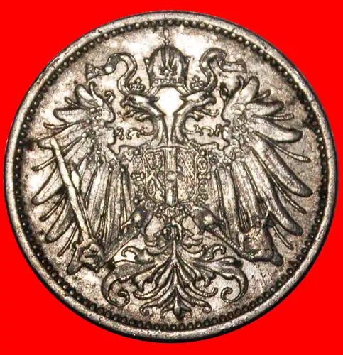 * ADLER (1892-1914): ÖSTERREICH ★ 20 HELLER 1911! FRANZ JOSEPH I. (1848-1916) * EAGLE: AUSTRIA ★ 