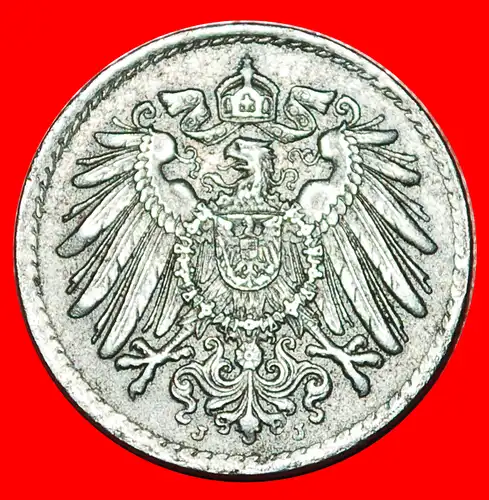 * ERSTER WELTKRIEG (1914-1918): DEUTSCHLAND ★ 5 PFENNIG 1915J SELTEN! WILHELM II. (1888-1918) * FIRST WORLD WAR: GERMANY ★ 5 PFENNIG 1915J RARE!