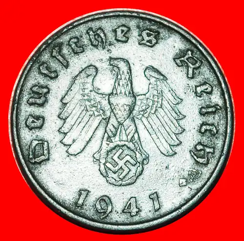 * DRITTES REICH (1933-1945): DEUTSCHLAND ★ 10 REICHSPFENNIG 1941D!!! * GERMANY ★ THIRD REICH 1933-1945 