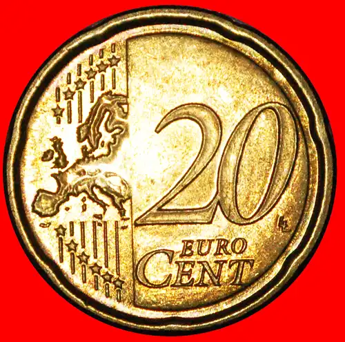 * ITALIEN (2008-2016): SAN MARINO ★ 20 EURO CENT 2008R UNVERÖFFENTLICHT STG STEMPELGLANZ! * ITALY: SAN MARINO ★ 20 EURO CENTS 2008R UNCOMMON