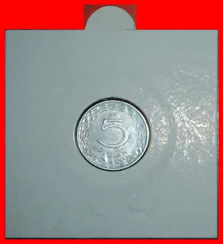 * KOMMUNISTISCHER TYP  1953-1989: UNGARN ★ 5 FILLER 1957BP! IN PACKUNG! * COMMUNIST TYPE: HUNGARY ★ IN HOLDER!