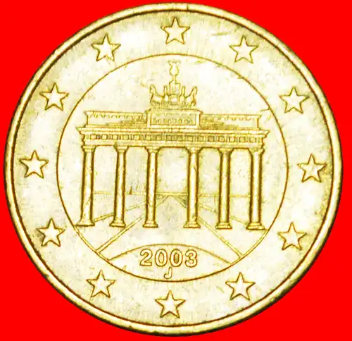 * BRANDENBURGER TOR (2002-2006): DEUTSCHLAND ★ 10 EURO CENTS 2003J! * BRANDENBURG GATE: GERMANY ★