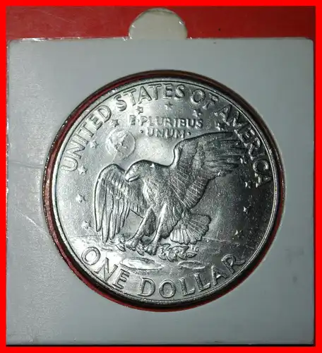 * MOND-DOLLAR (1971-1999): USA ★ 1 DOLLAR 1972D! EISENHOWER (1890-1969)! IN PACKUNG STG STEMPELGLANZ! * LUNAR DOLLAR: USA ★ ★IN HOLDER!