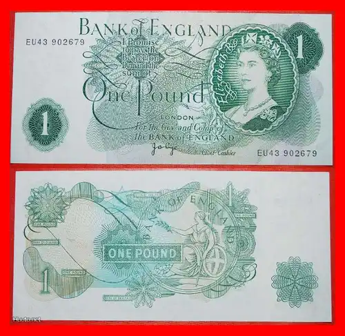 * RB83★ GROSSBRITANNIEN 1 PFUND (1970-1980)! ELISABETH II. (1953-2022) *  GREAT BRITAIN★ 