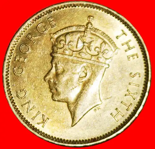 * GROSSBRITANNIEN (1948-1951): HONGKONG ★ 10 CENT 1950! GEORG VI. (1937-1952) VZGL STEMPELGLANZ! * GREAT BRITAIN: HONG KONG ★ 