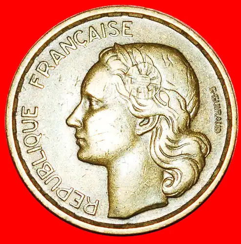 * HAHN (1950-1954): FRANKREICH ★ 20 FRANC 1952B! G. GUIRAUD! * COCK: FRANCE ★