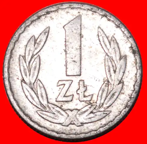 * SOZIALISTISCHE STERNE AUF ADLER (1957-1985): POLEN ★ 1 ZLOTY 1968 SELTEN! STEMPEL I+A!   * SOCIALIST STARS ON EAGLE: POLAND ★ 1 ZLOTY 1968 RARE! DIES I+A!