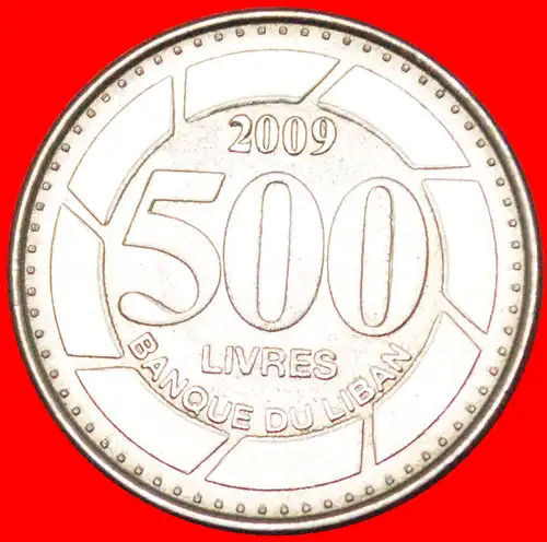 * ÖSTERREICH (1995-2009): LIBANON ★ 500 PFUND 2009 STG STEMPELGLANZ! ZEDER! * AUSTRIA: LEBANON ★