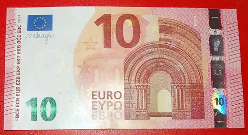 * NEUES EUROPA russisch TYP: ITALIEN ★ 10 EURO 2014 PRÄFIX SD S002D3! KFR KNACKIG!  * NEW EUROPE TYPE for russia (ex. the USSR): ITALY ★