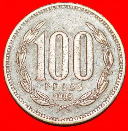 Ⰶ GEKRÖNTER KONDOR (1981-2000): CHILE ★ 100 PESO 1998!