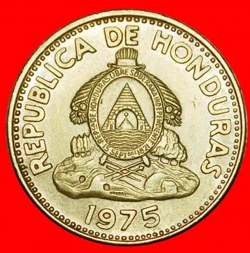 Ⰶ GROSSBRITANNIEN  GELB (1976-1989): HONDURAS ★ 5 CENTAVOS DE LEMPIRA 1975 1821!